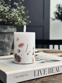 LED Bloklys Twinkle flora