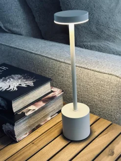 LED bordlampe KELLY Creme - genopladelig