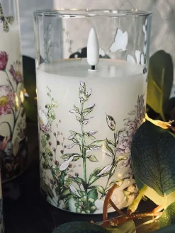 LED FLORA Cylinder – Sæt med 3 stk og fjernbetjening