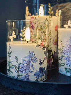 LED FLORA Cylinder – Sæt med 3 stk og fjernbetjening
