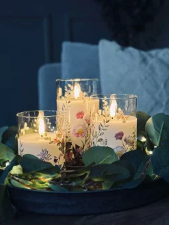 LED FLORA Cylinder – Sæt med 3 stk og fjernbetjening