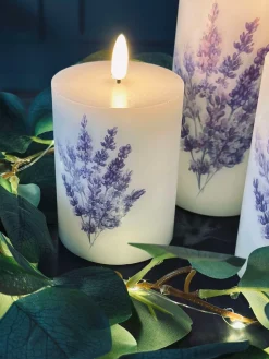 LED FLORA Lavendel – Sæt med 3 stk og fjernbetjening