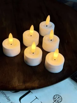 LED fyrfadslys 8 stk + Fjernbetjening med timer