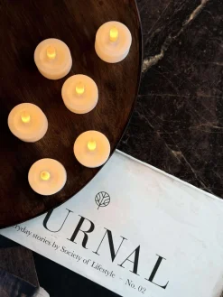 LED fyrfadslys 8 stk + Fjernbetjening med timer