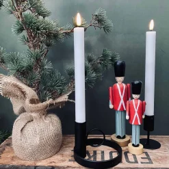 LED Kronelys 2 stk Hvid - 22cm