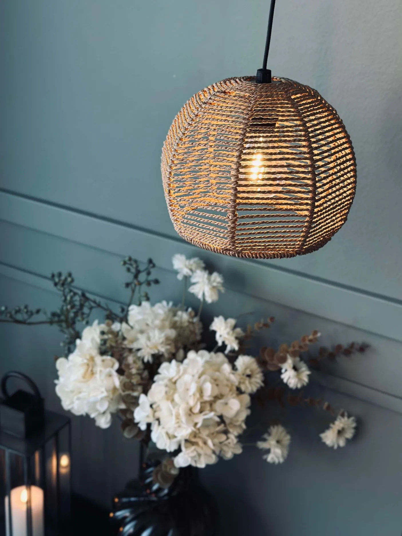 LED lampe til batterier m. Timerfunktion