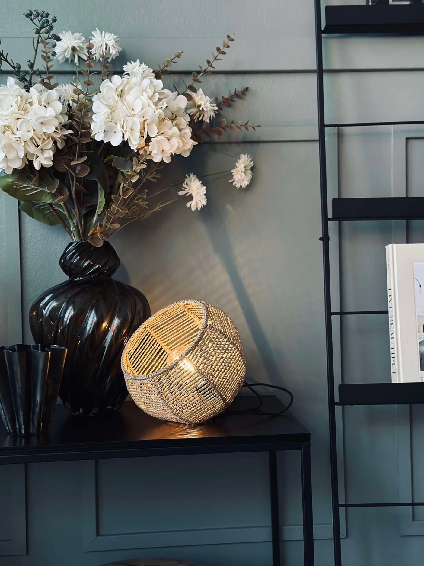 LED lampe til batterier m. Timerfunktion