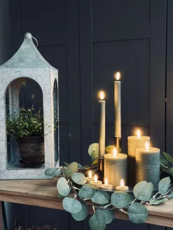 LED Lys pakke med 9 LED lys - grå/grøn