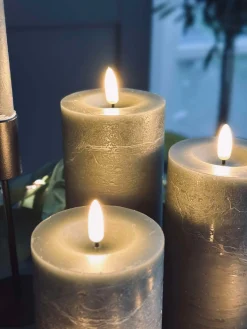 LED Lys pakke med 9 LED lys - grå/grøn