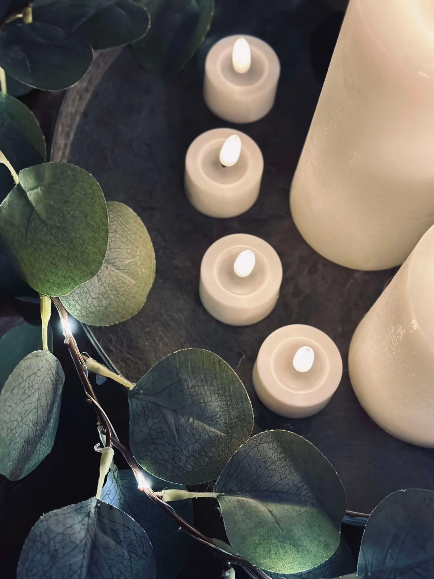 LED Lys pakke med 9 LED lys - Ink fjernbetjening