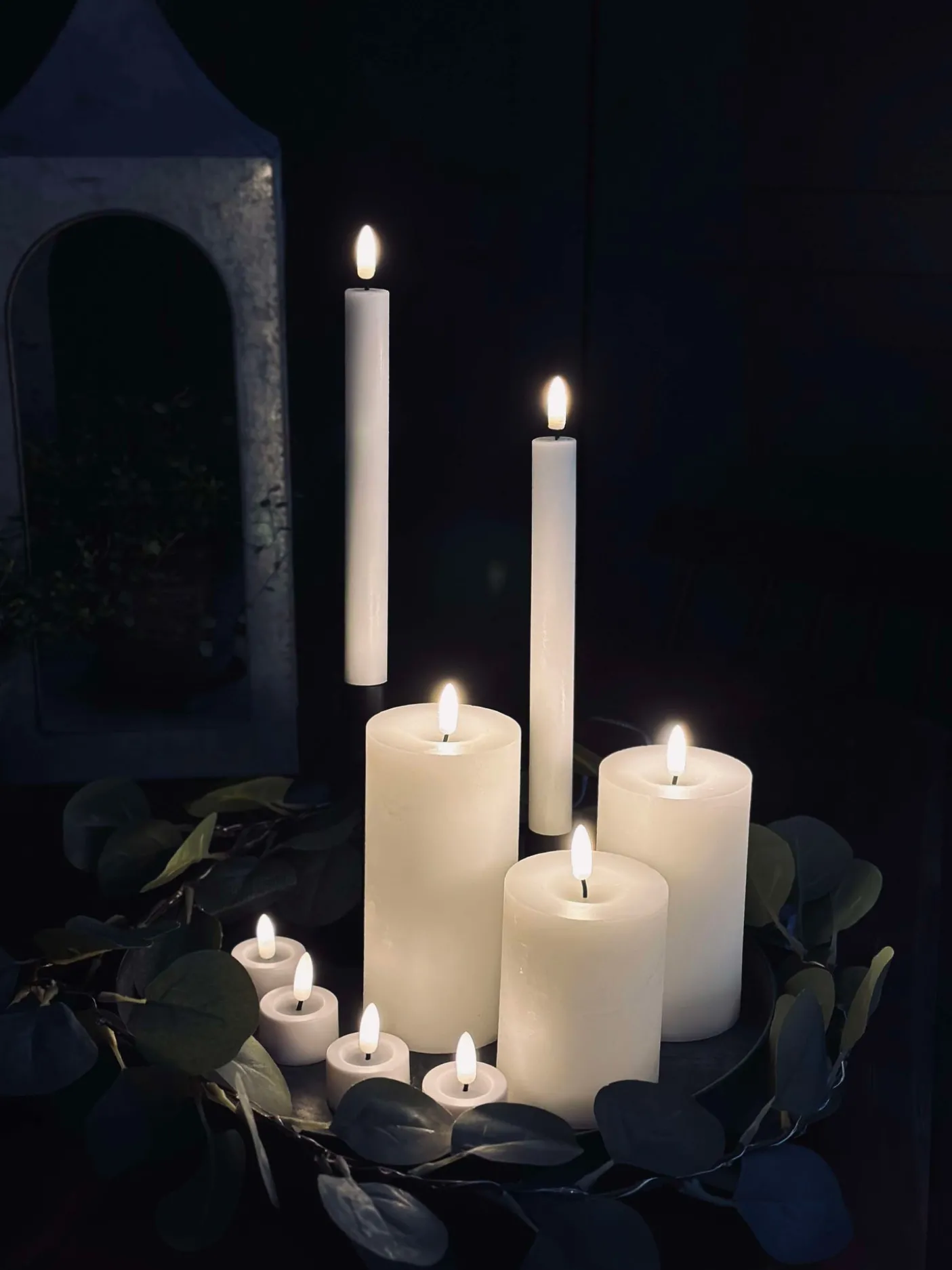 LED Lys pakke med 9 LED lys - Ink fjernbetjening