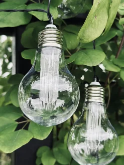 LED Lyskæde med solceller - Udendørs med 10 pære