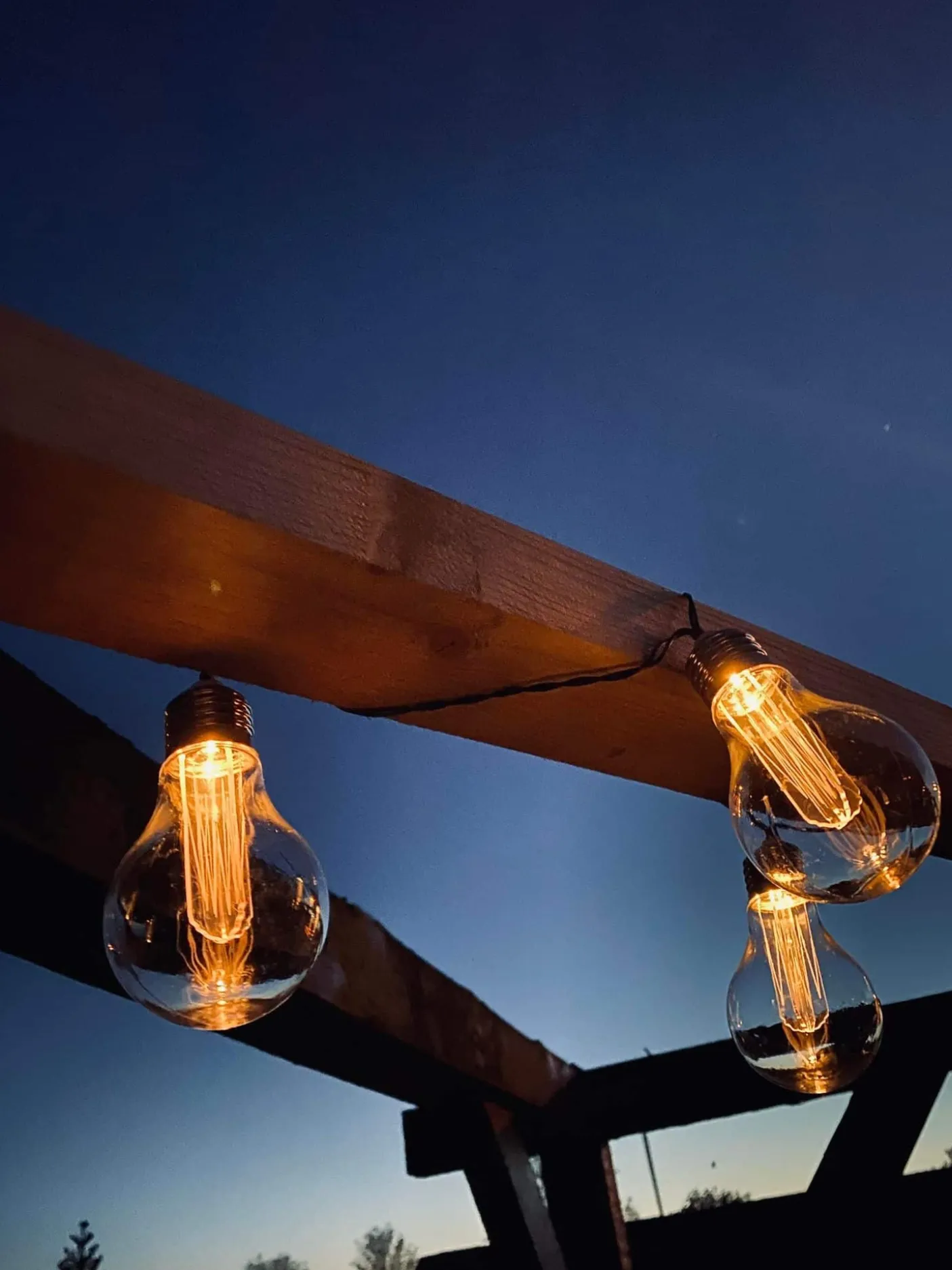 LED Lyskæde med solceller - Udendørs med 10 pære