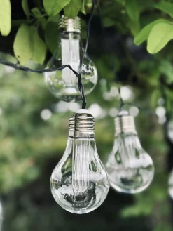 LED Lyskæde med solceller - Udendørs med 10 pære