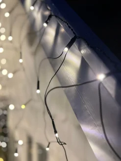 Led Lysnet med 480 lys - Godkendt til inde og ude med Timer