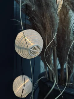 Led solcelle lyskæde, 10 hvide kugler