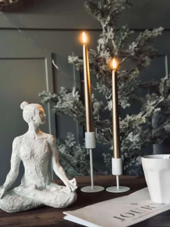 LED Stagelys 2 stk - Guld 27cm