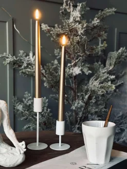 LED Stagelys 2 stk - Guld 27cm