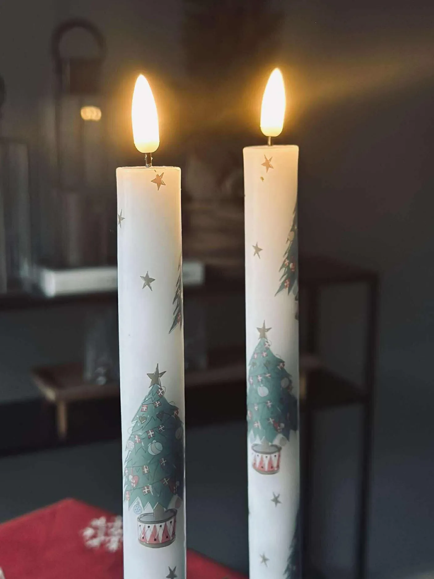 LED Stagelys 2 stk - Julemotiv