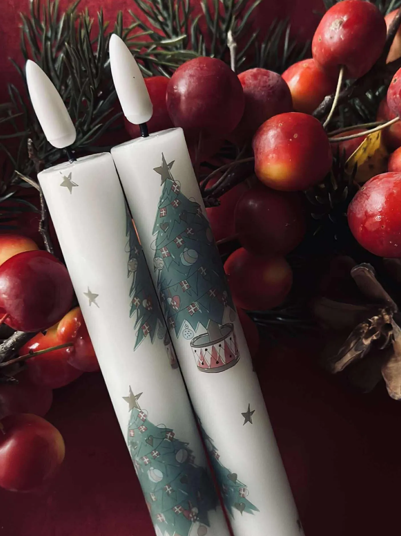 LED Stagelys 2 stk - Julemotiv