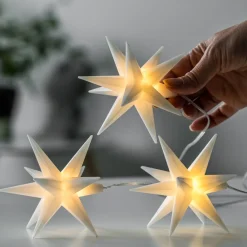 LED stjernelys - 3 stk. sæt