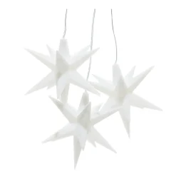 LED stjernelys - 3 stk. sæt