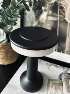 LED Touch Bordlampe genopladelig - Sort