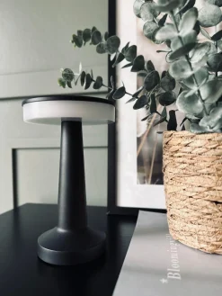 LED Touch Bordlampe genopladelig - Sort