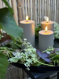 LED Udendørs Bloklys sæt af 3 stk – Sand