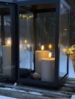 LED Udendørs Bloklys sæt af 3 stk – Sand