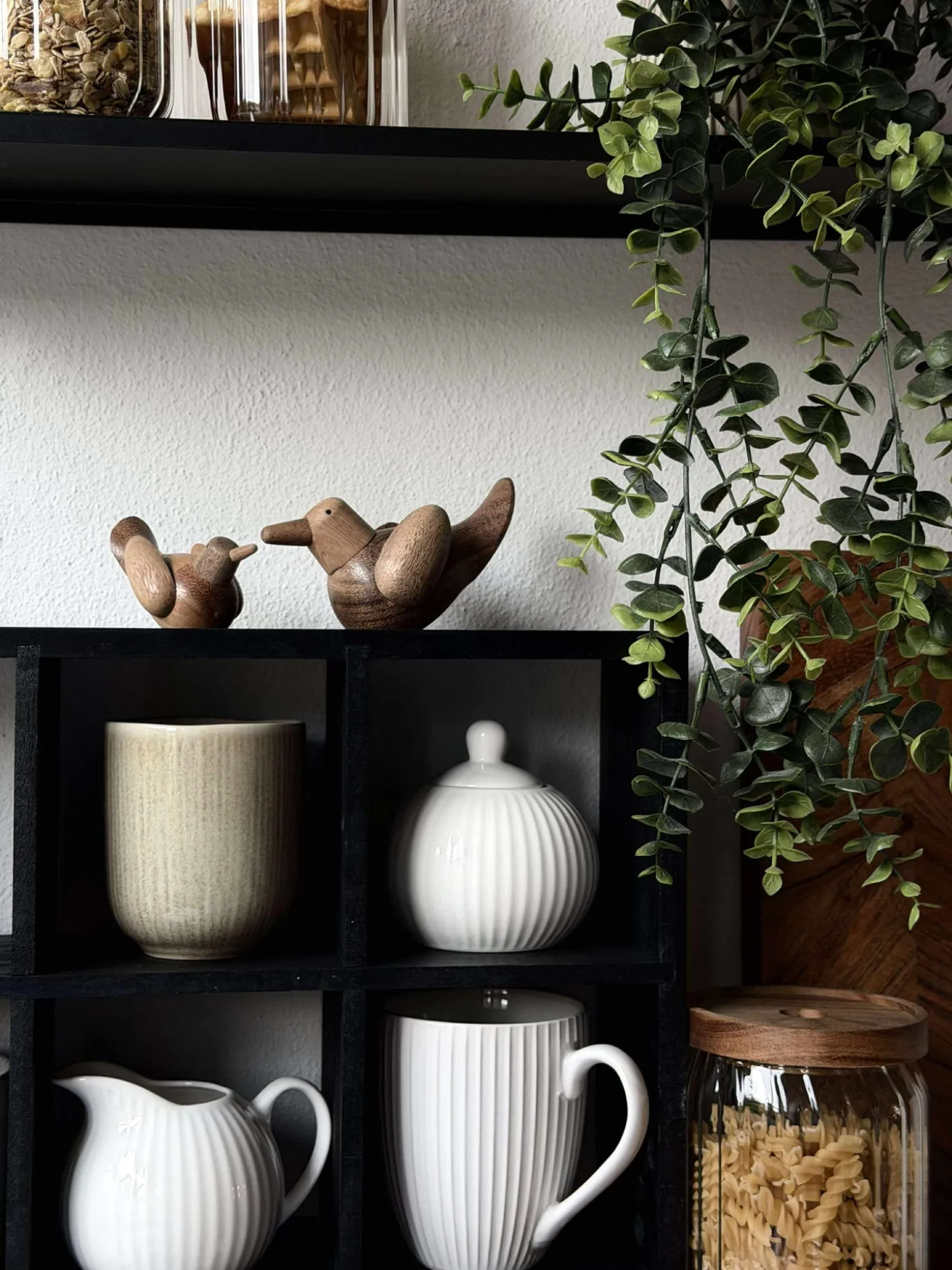 Liggende Fugl - Amber Brun Stor