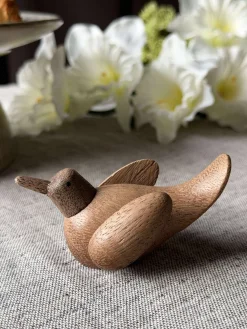 Liggende Fugl - Amber Brun Lille