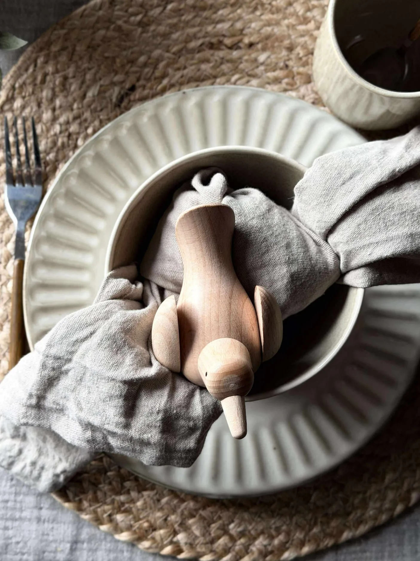 Liggende Fugl - Natur Bøg Stor