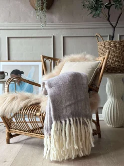 Lækker varm plaid – Lavendel