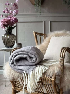 Lækker varm plaid – Lavendel