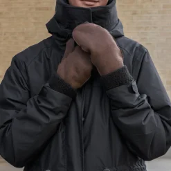 Luffer 2 farver lys brun, mokka brun