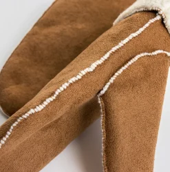 Luffer 2 farver lys brun, mokka brun