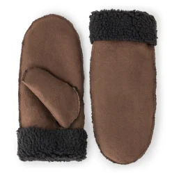 Luffer 2 farver lys brun, mokka brun