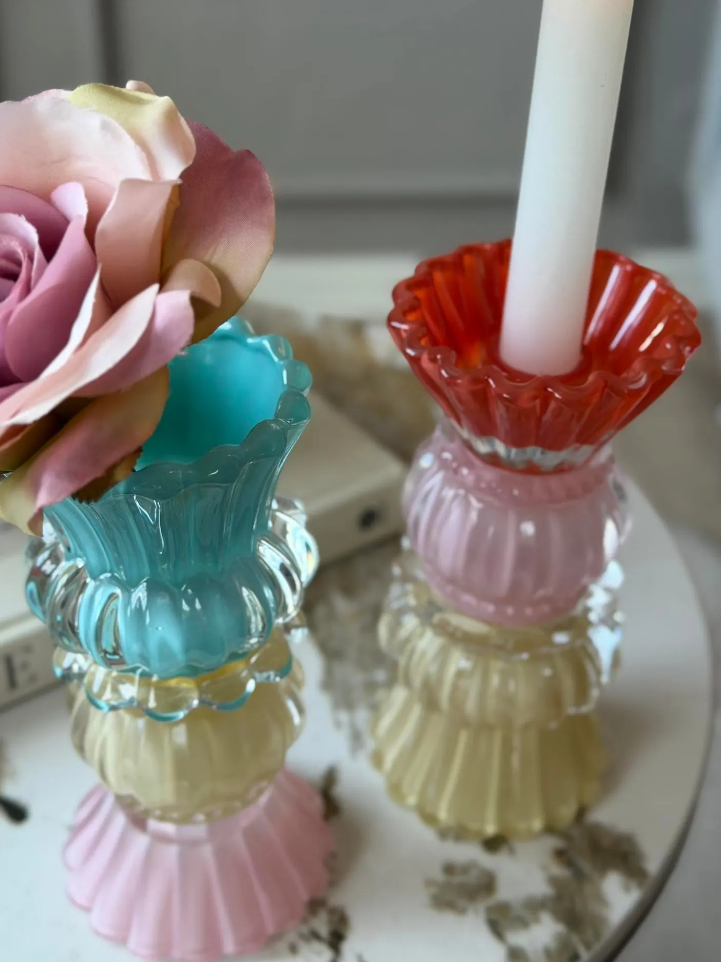 Lysestage BON 17 cm Vendbar - MIX