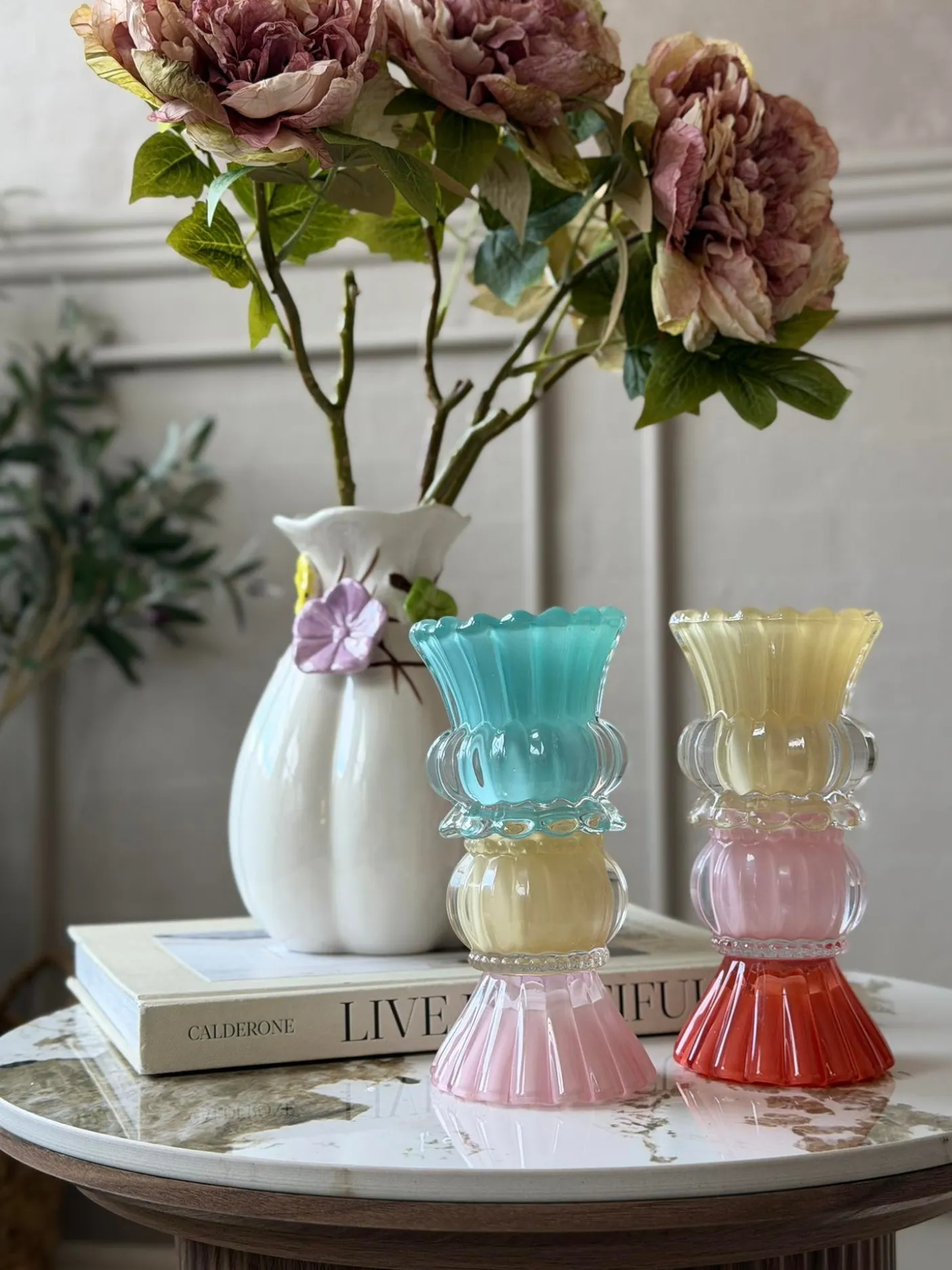 Lysestage BON 17 cm Vendbar - MIX