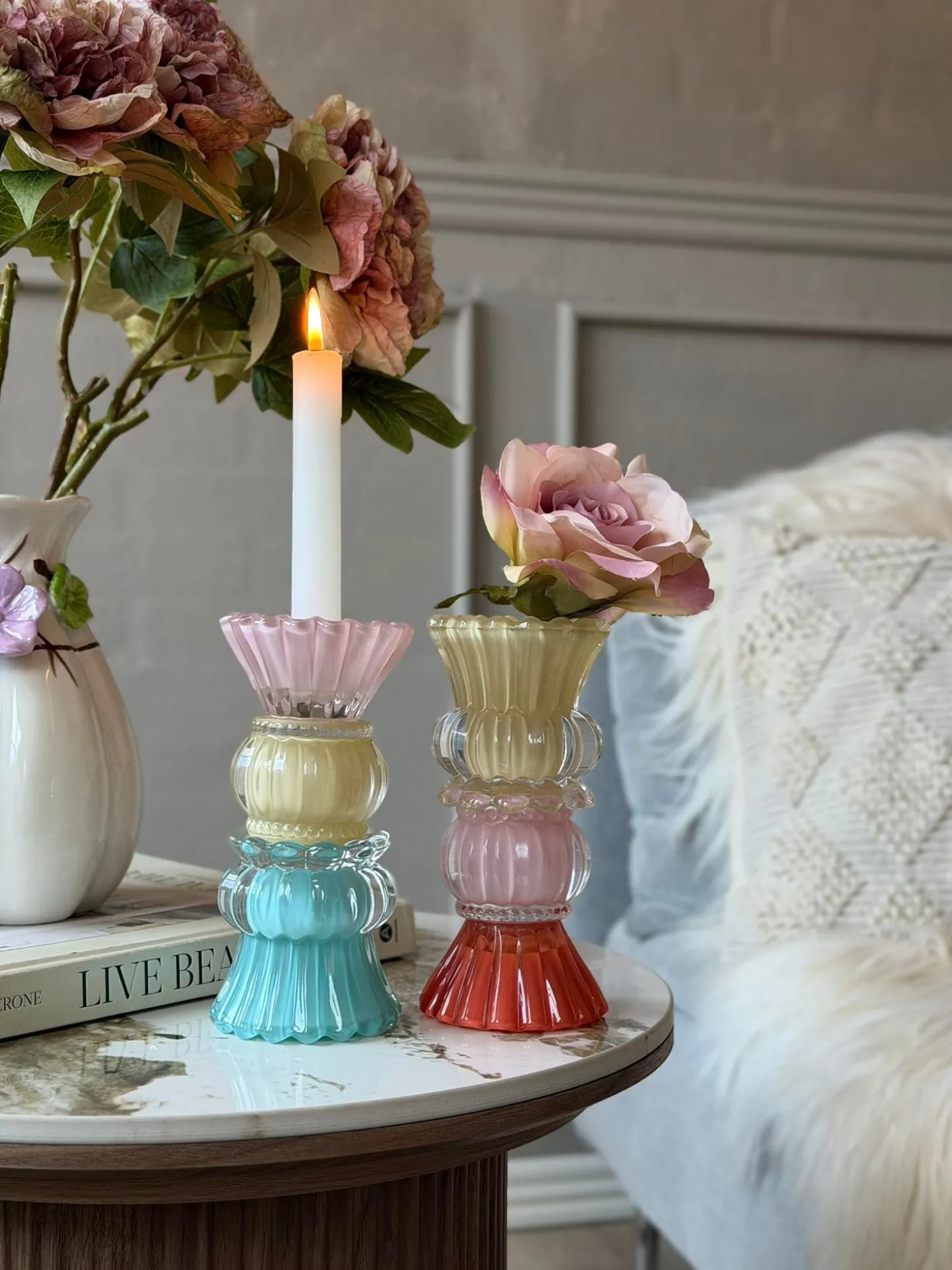 Lysestage BON 17 cm Vendbar - MIX