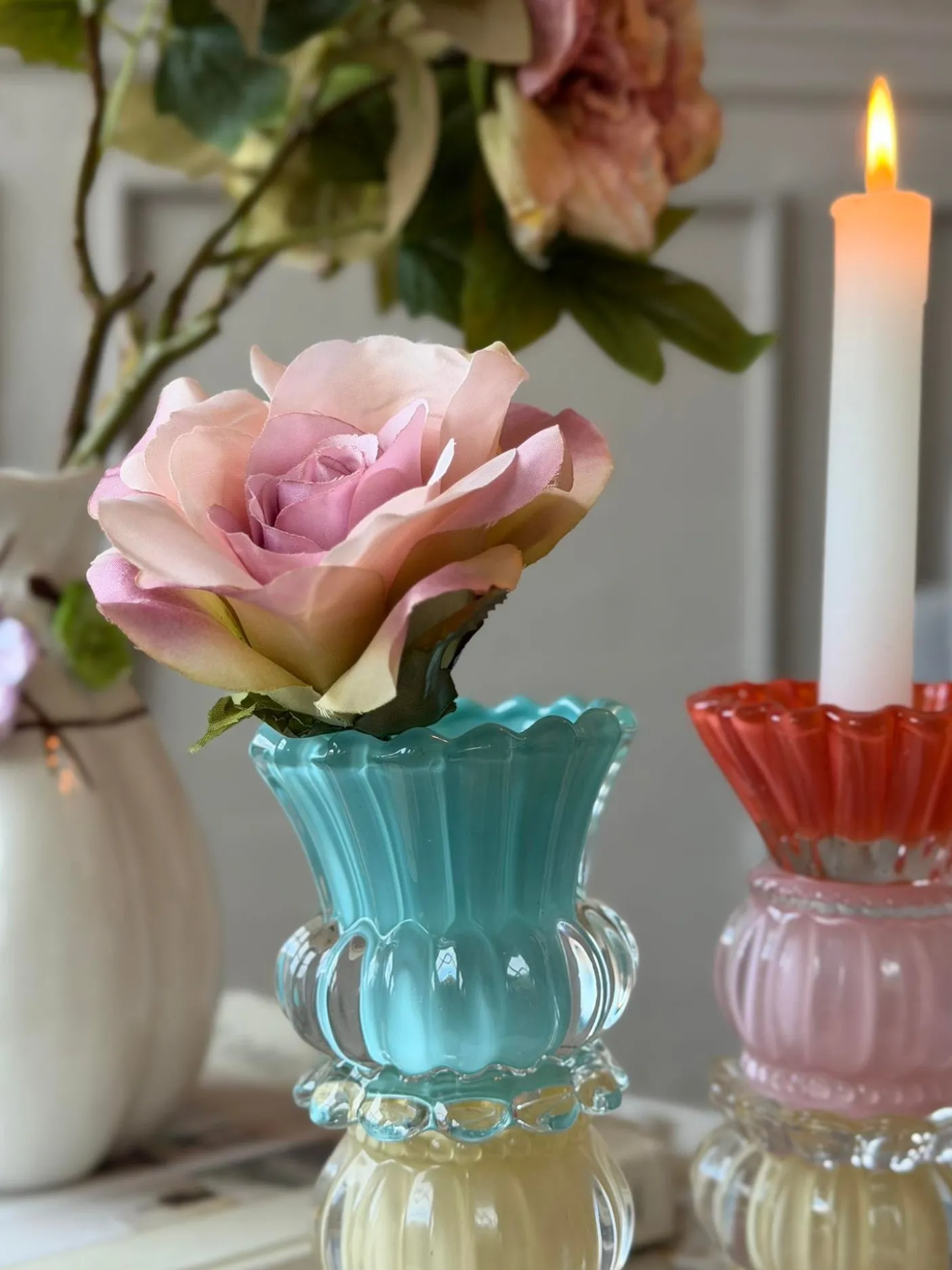 Lysestage BON 17 cm Vendbar - MIX