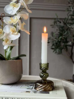 Lysestage Gylden/Grøn - 1 Kugle