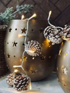 Lysestage med stjerner - Large