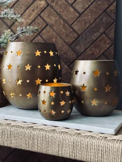 Lysestage med stjerner - Large