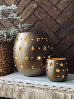 Lysestage med stjerner - Large