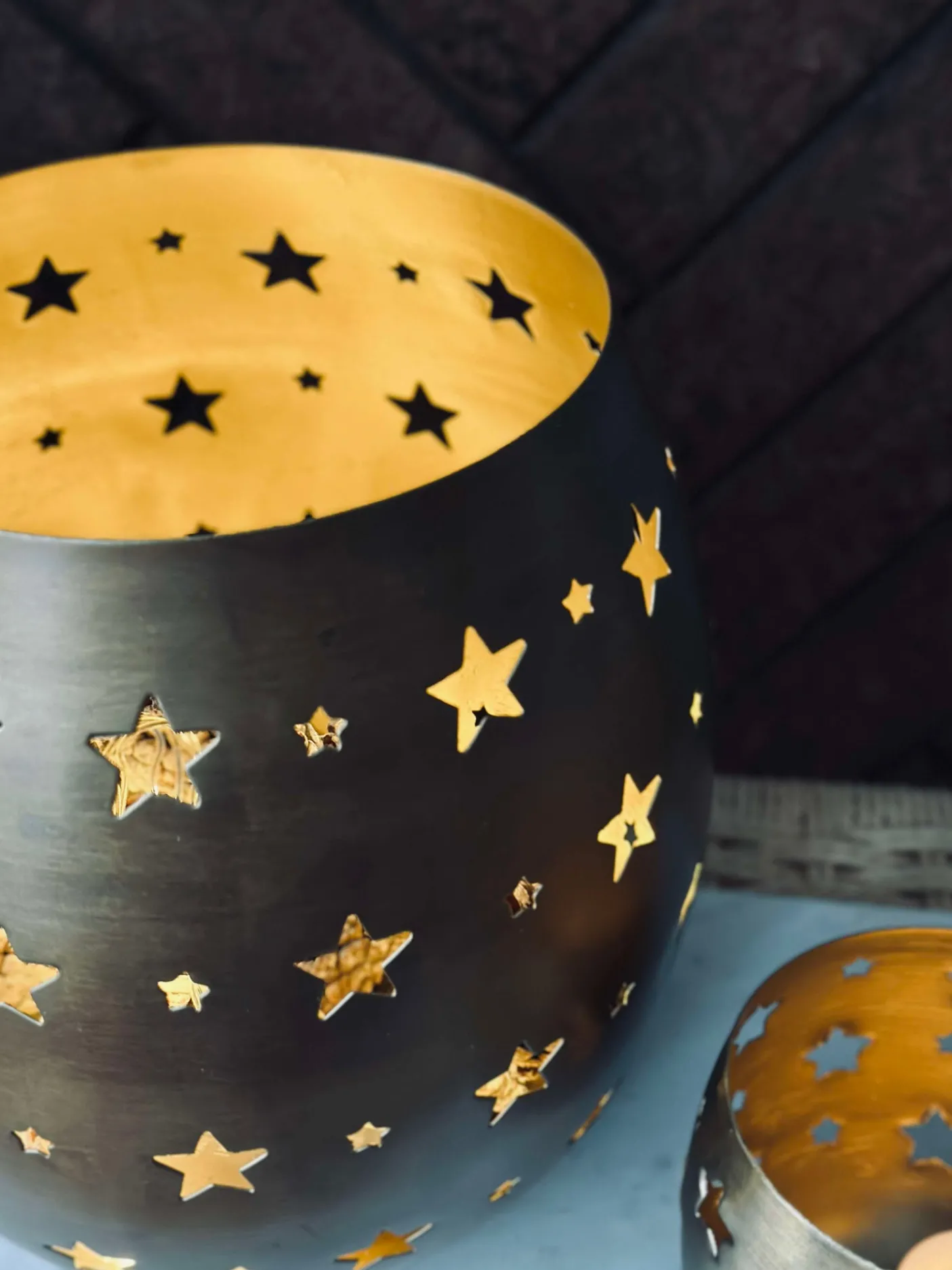 Lysestage med stjerner - Large