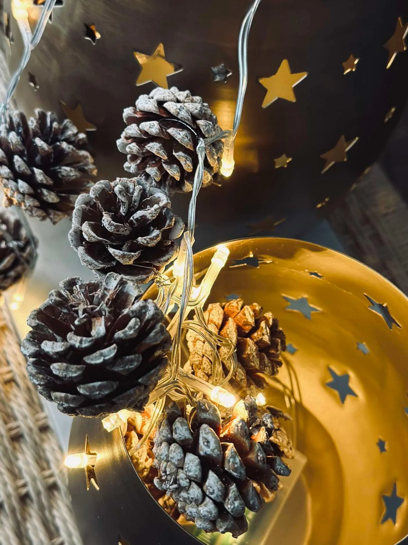 Lysestage med stjerner - Medium