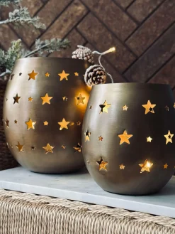 Lysestage med stjerner - Medium