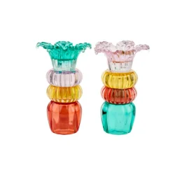 Lysestage Palme 21 cm Vendbar - MIX